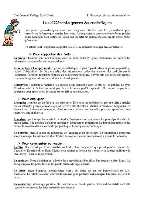 Calaméo  Les différents genres journalistiques