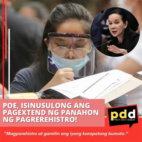 Magparehistro At Gamitin Ang Iyong Karapatang Bumoto” Pinoy Daily