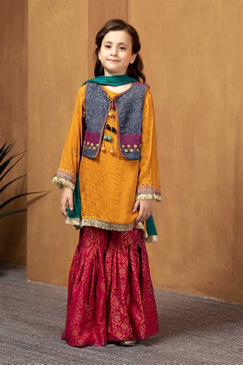 Maria B Fancy Kids Dresses Designs For Girls 2020 21