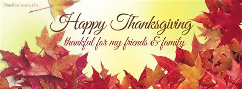 Fall Happy Thanksgiving Thankful Facebook Cover Photo