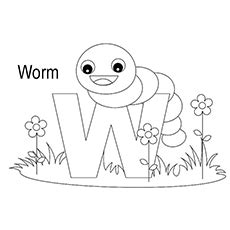 Big Letter A Coloring Sheet  Mundopiagarcia