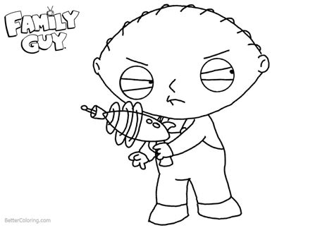 Family guy coloring pages are featuring peter griffin, brian griffin, stewie griffin, lois griffin, chris griffin, meg griffin and other characters from family guy animated film. Stewie from Family Guy Coloring Pages Lois With A Gun ...