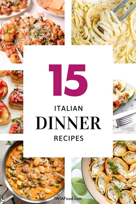 Italian Dinner Menu Ideas Recipes Carte