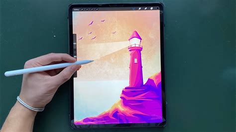Digital Art On Ipad Pro Drawing In Procreate Youtube