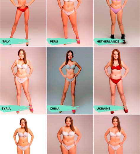 Inter Webz On Twitter This Woman Had Her Body Photoshopped In 18 Countries To Examine Global