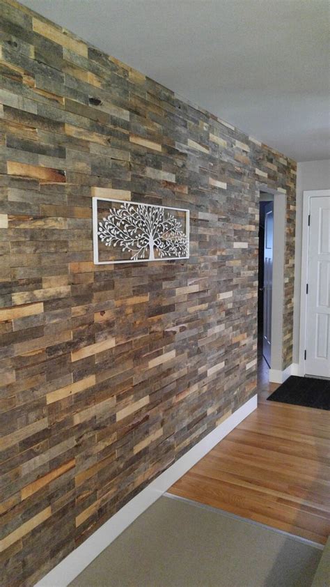 Focal Wall In Our Entry Way Made From Bundles Of Kindling Sold At Lowe