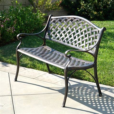 Best Rated Cast Aluminum Garden Benches On Sale Reviews Patio
