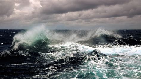 Ocean Waves Sea Water Horizon Sky Hd Wallpaper Wallpaper Flare