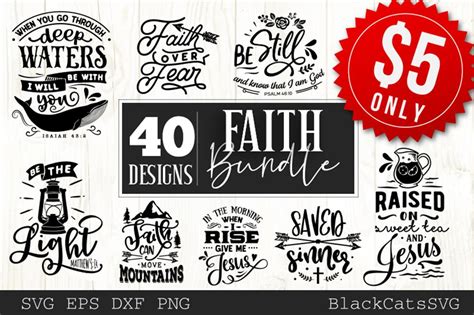 Download and upload svg images with cc0 public domain license. Faith Bundle 40 SVG files Cutting File Clipart in Svg, Eps ...