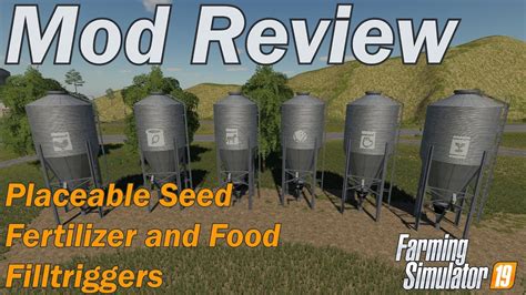 Farming Simulator 19 Mod Review Placeable Seed Fertilizer And Food
