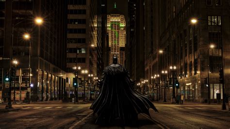 1920x1080 Batman The Riddler Fan Art Gotham City Chicago Photoshopped