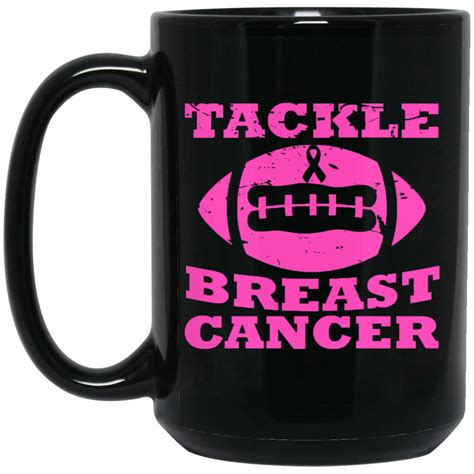 Tackle Breast Cancer Coffee Mug Amazetees