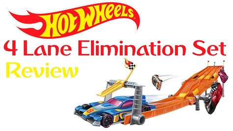 Hot Wheels 4 Lane Elimination Race Review YouTube