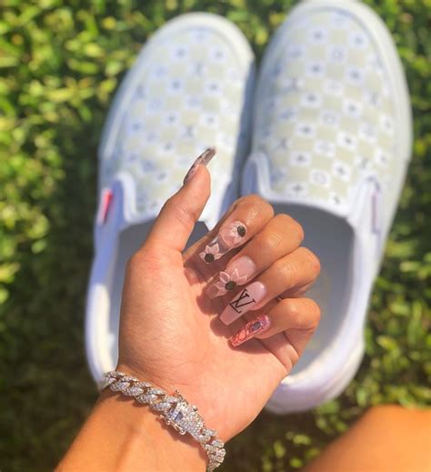 Maybe you would like to learn more about one of these? lex on | Louis vuitton nails, Luxury nails, Cute acrylic nails