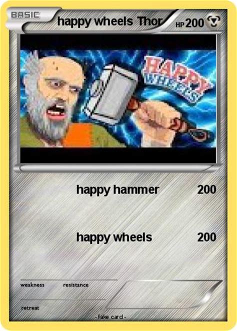 Pokémon Happy Wheels Thor Happy Hammer My Pokemon Card