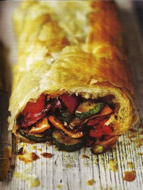 Grilled Vegetable Strudel With Roquefort Cheese Food Recipesme
