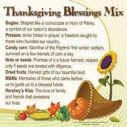 I love that after they've eaten the mix they still have the cute jar and towel to use. We are Thankful: Thanksgiving Blessings Mix Recipe ...