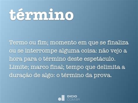 Término Dicio Dicionário Online De Português