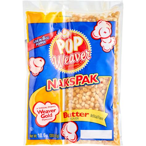 Pop Weaver All In One Naks Pak Popcorn Kit For 8 Oz Poppers 24case