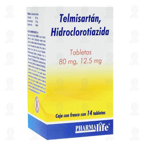 Comprar Telmisartán Hidroclorotiazida 80 12 5mg 14 Pharmalife