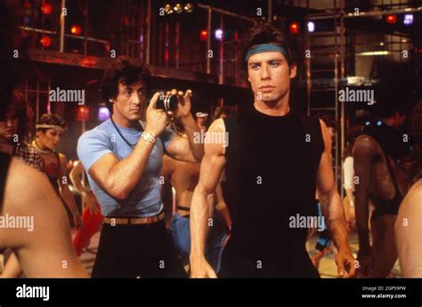 Staying Alive From Left Director Sylvester Stallone John Travolta