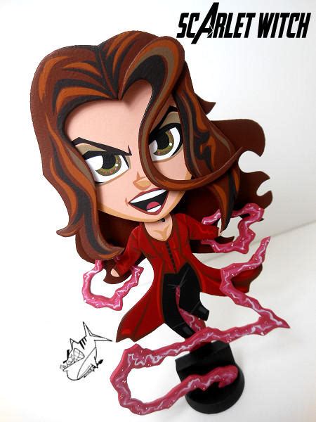 Scarlet Witch Chibi By F1shcustoms On Deviantart