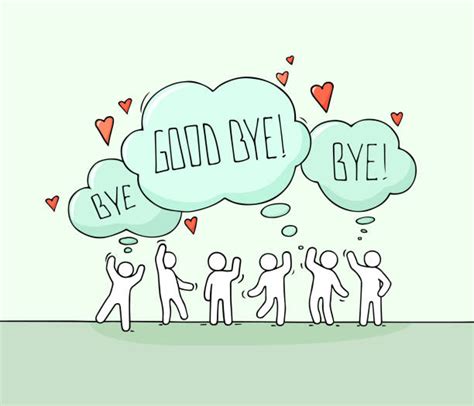 Saying Goodbye Illustrations Royalty Free Vector Graphics And Clip Art