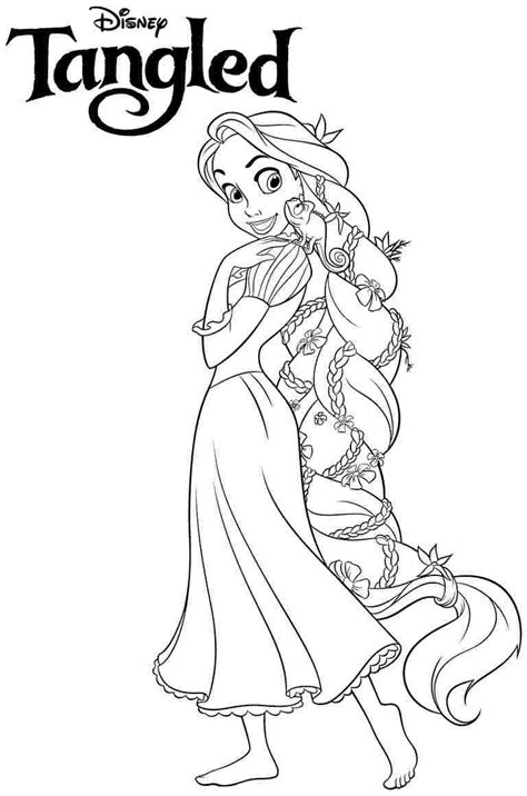 Disney Princess Colouring Pages Rapunzel | Disney princess ...