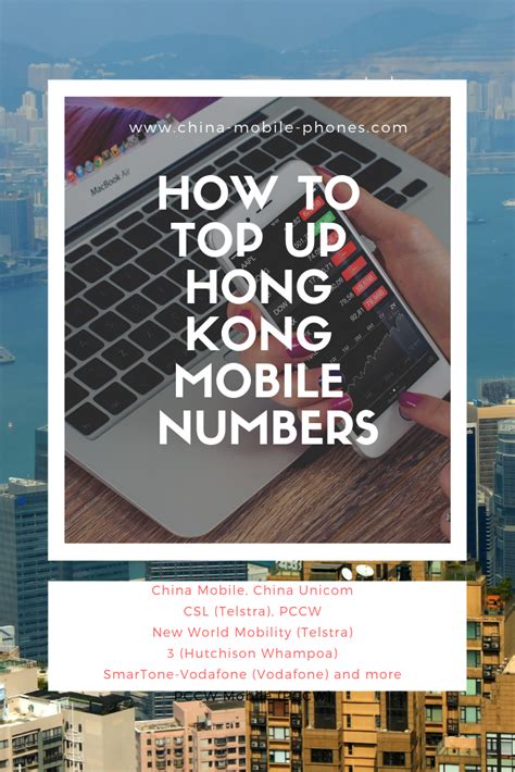 Top Up Hong Kong Mobile Numbers Online Hong Kong Travel China Unicom