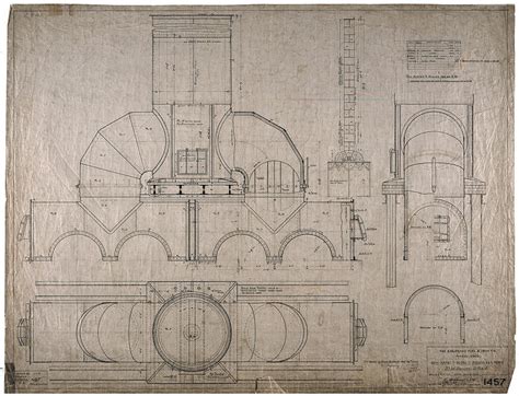 Bessemer Convertor Drawing By Colorado Fuel And Iron Archives