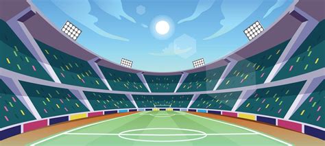 Soccer Stadium Background 2852864 Vector Art At Vecteezy