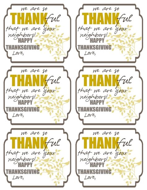 So i came up with some printable thank you tags. 30+ Thanksgiving Printables
