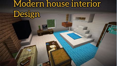 Minecraft Modern House Interior Design Youtube