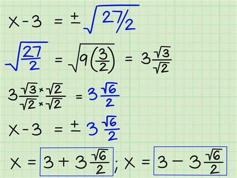Quadratic Equations Pastorcrafts