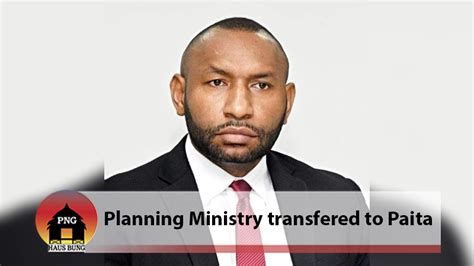 Planning Ministry Transfered To Finance Minister Png Haus Bung