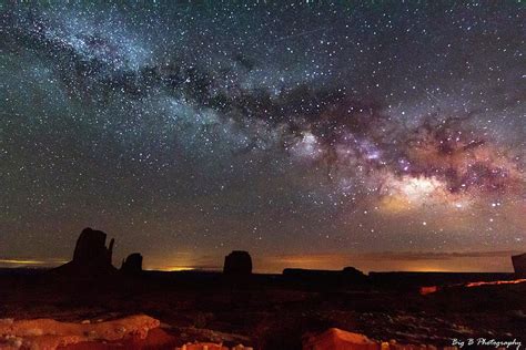Monument Valley Milky Way Photograph By Brandon Leavell Fine Art America
