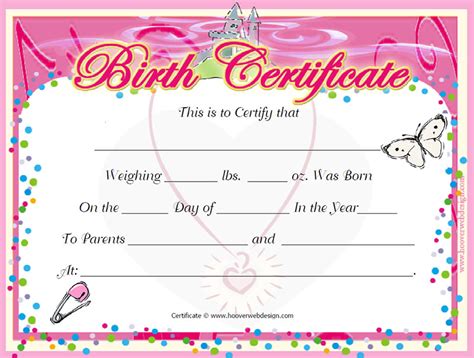 Such type of letters covers a wide range of fields. Birth Certificate Templates - Free Word, PDF, PSD Format ...
