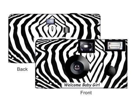Zebra Custom Disposable Camera