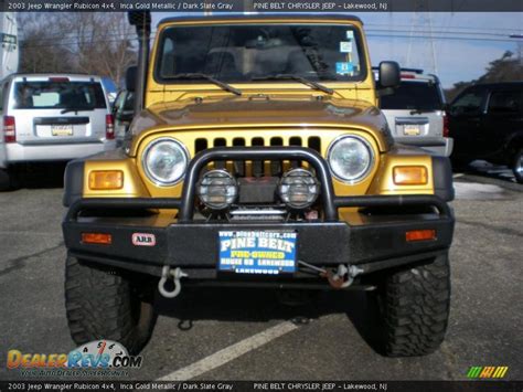 2003 Jeep Wrangler Rubicon 4x4 Inca Gold Metallic Dark Slate Gray