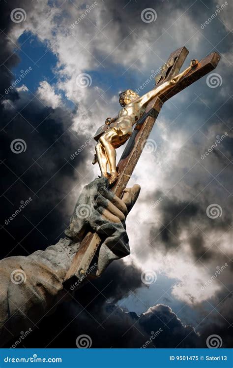 Jesus Christ On Cross Stock Image Image Of Revival Holy 9501475