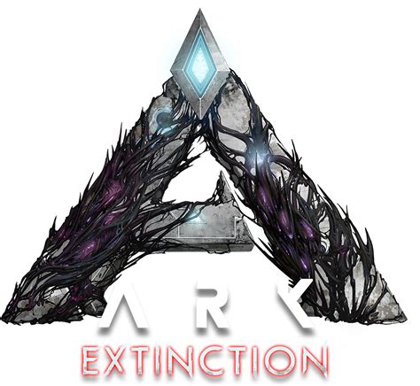 Supplement ark extinction, where a devastated planet earth, polluted by the element and filled with fantastic creatures both organic and technological, comes out today! Logo De Ark Extinction, HD Png Download {#354501} - Dlf.pt