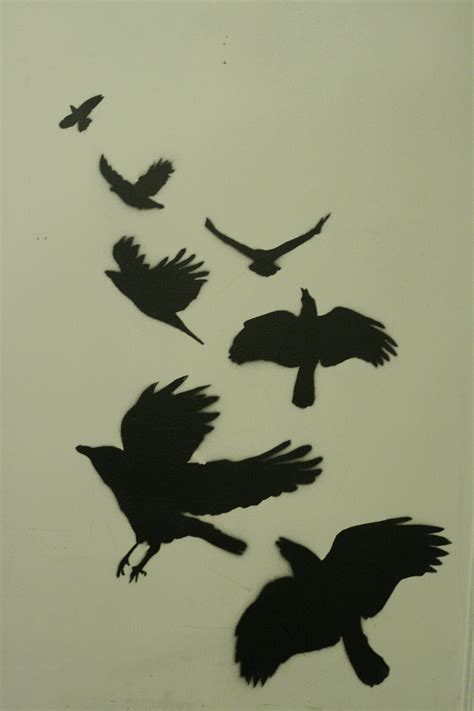 Crow Stencil Printable