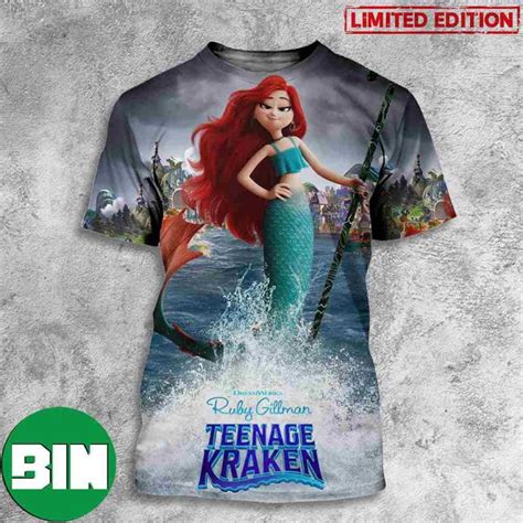 Chelsea Van Der Zee New Character Posters For Dreamworks Ruby Gillman Teenage Kraken 3d T Shirt