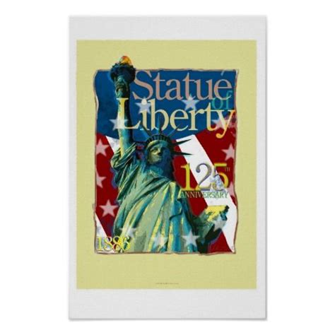 Statue Of Liberty 125th Anniversary Poster Anniversary