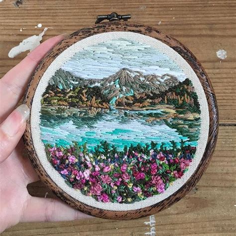 Still life with flowers, version 1, by rachel ruysch (the great artists series). Icy lake reflections •available on @etsy• | Embroidery ...