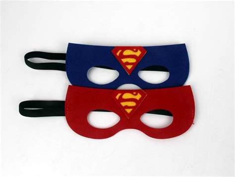 12 Superman Masks Kids Eye Mask Cool Superhero Masks Superman Masks