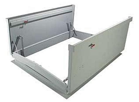 Using hollow doors for closets balances out the cost of upgrading to. 6 x 8 ft. Double-Door Equipment Access Roof Hatch, Galv.