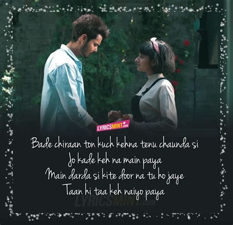 Punjabi Love Quote Song Lyric Quotes Song Lyrics Punjabi Love Quotes