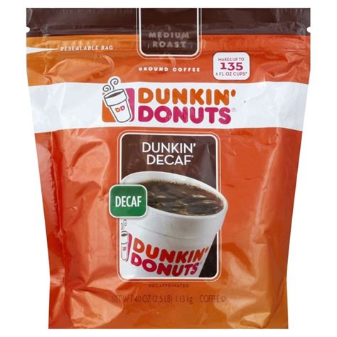 Check spelling or type a new query. Dunkin' Donuts Coffee, Ground, Medium Roast, Decaffeinated ...
