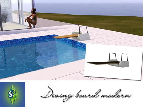 Ruhrpottbobos S3c Diving Board Modern Sims 4 Sims Diving Board